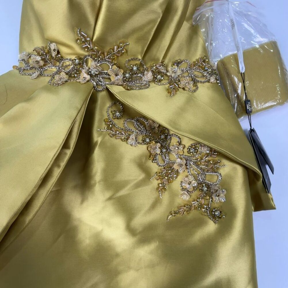 Terani Couture Satin Mother of the Bride Dress - Picture 2 of 7